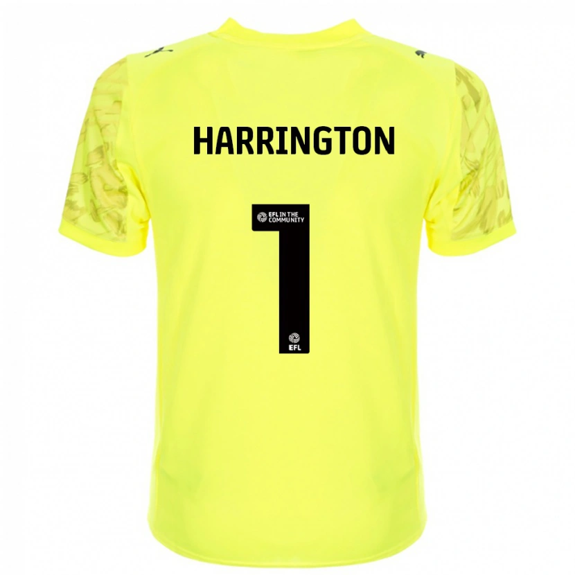 Danxen Kinder David Harrington #1 Trikot Gelb Schwarz Torwarttrikot 2025/26 Schweiz