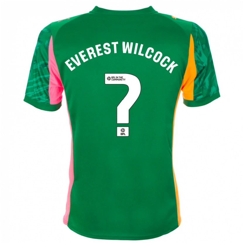 Danxen Kinder Tom Everest Wilcock #0 Trikot Grün Rosa Orange Torwarttrikot 2025/26 Schweiz