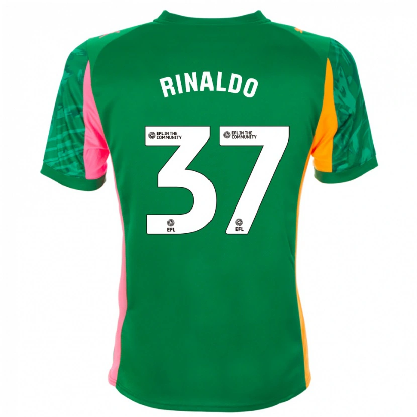 Danxen Kinder Ashton Rinaldo #37 Trikot Grün Rosa Orange Torwarttrikot 2025/26 Schweiz