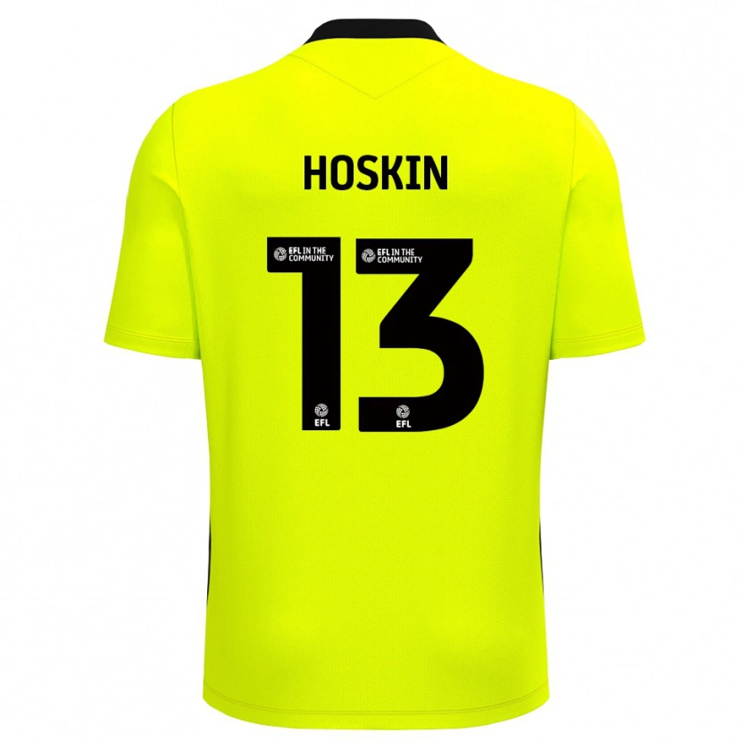 Danxen Kinder Owen Hoskin #13 Trikot Gelb Schwarz Torwarttrikot 2025/26 Schweiz