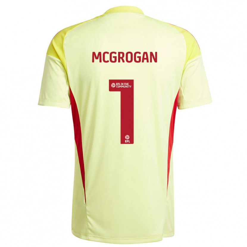 Danxen Kinder Emily Mcgrogan #1 Trikot Blassgelb Torwarttrikot 2025/26 Schweiz