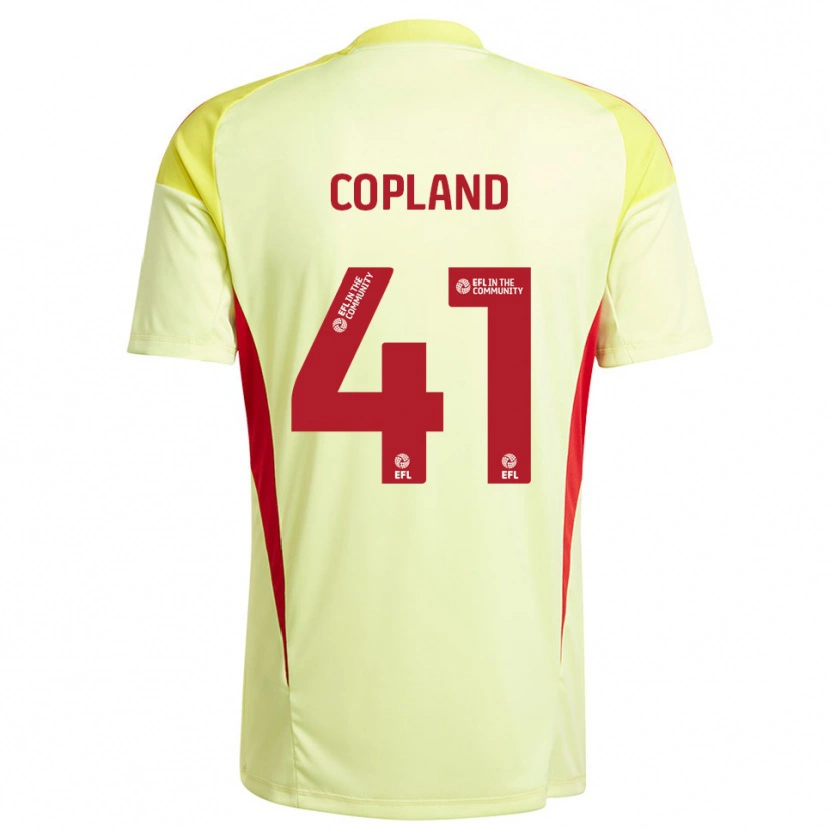 Danxen Kinder Jack Copland #41 Trikot Blassgelb Torwarttrikot 2025/26 Schweiz
