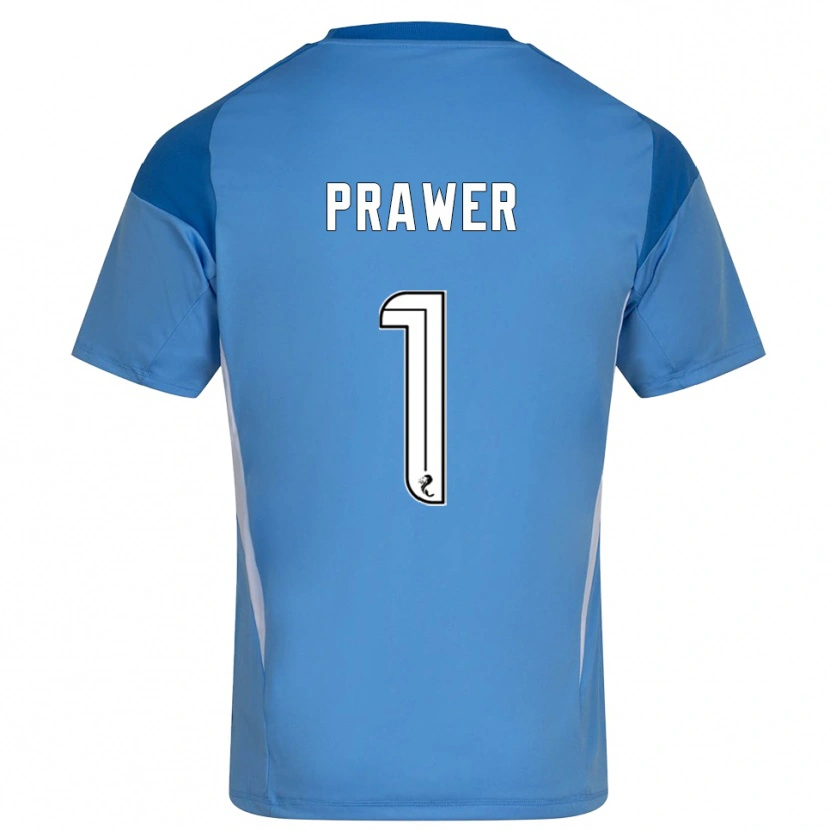 Danxen Kinder Anna Prawer #1 Trikot Blau Weiß Torwarttrikot 2025/26 Schweiz