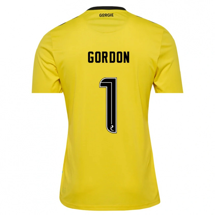 Danxen Kinder Craig Gordon #1 Trikot Gelb Rot Schwarz Torwarttrikot 2025/26 Schweiz