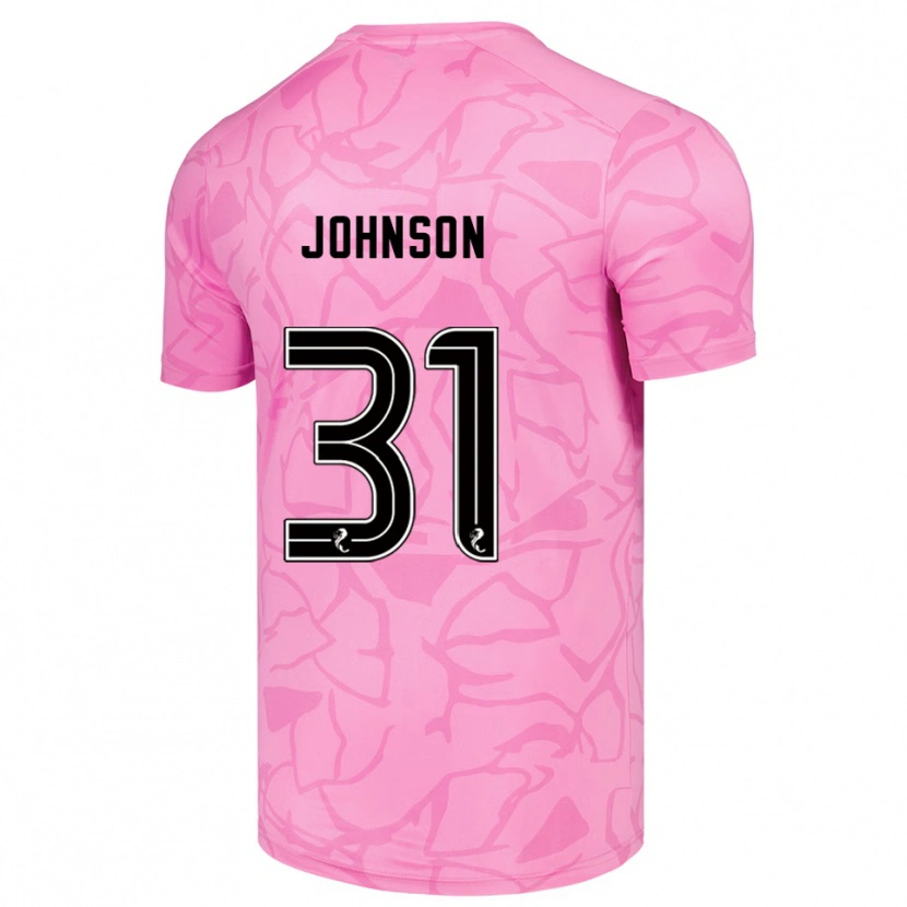 Danxen Kinder Murray Johnson #31 Trikot Pink Schwarz Torwarttrikot 2025/26 Schweiz