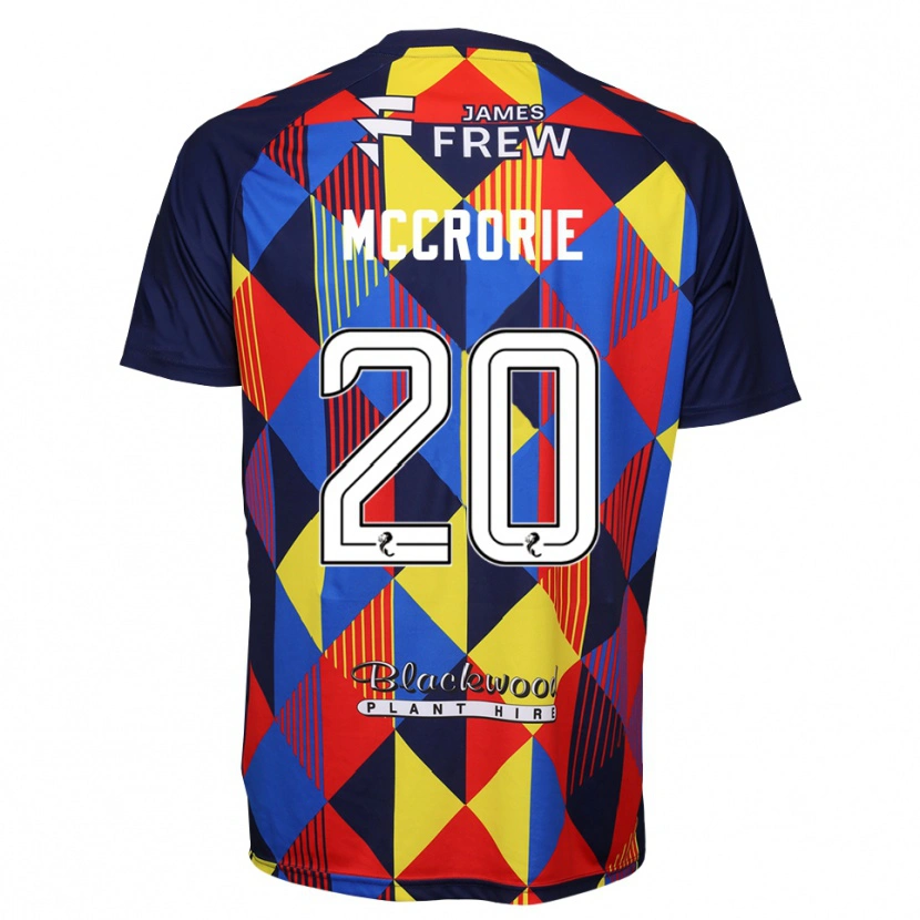 Danxen Kinder Robby McCrorie #20 Trikot Königsblau Rot Torwarttrikot 2025/26 Schweiz