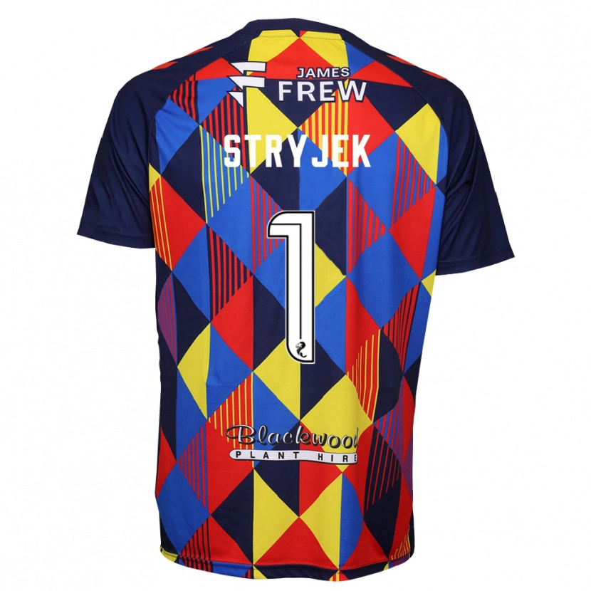 Danxen Kinder Maksymilian Stryjek #1 Trikot Königsblau Rot Torwarttrikot 2025/26 Schweiz