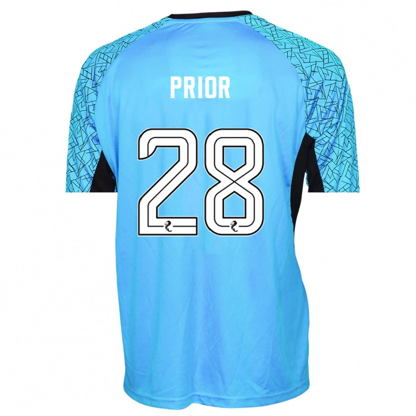Danxen Kinder Jérôme Prior #28 Trikot Blau Schwarz Torwarttrikot 2025/26 Schweiz