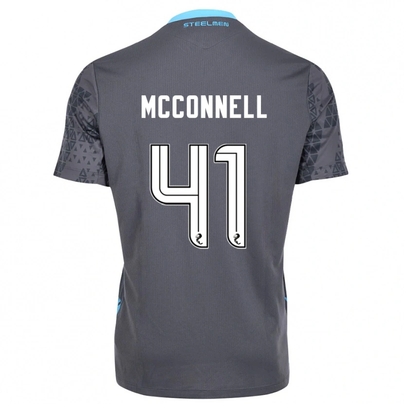 Danxen Kinder Jack McConnell #41 Trikot Grau Weiß Torwarttrikot 2025/26 Schweiz