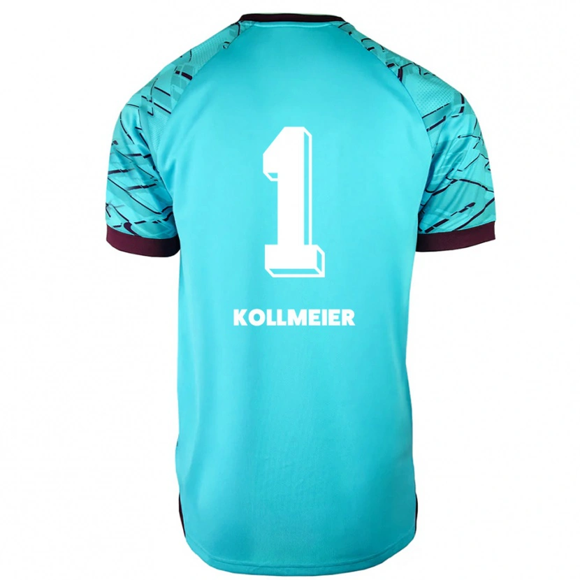 Danxen Kinder Anton Kollmeier #1 Trikot Himmelblau Lila Torwarttrikot 2025/26 Schweiz