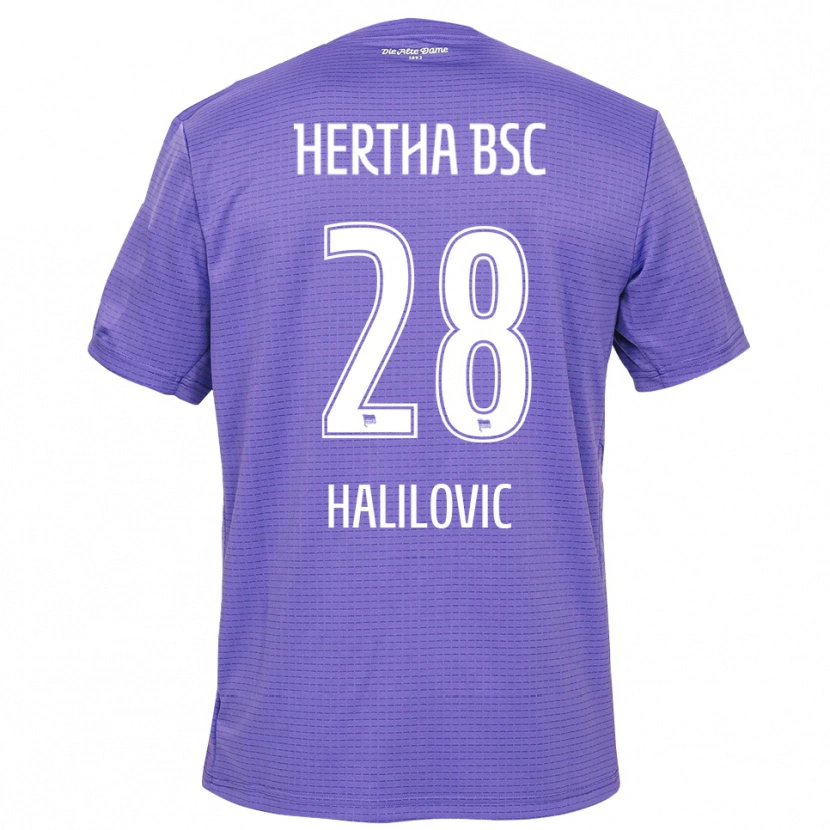 Danxen Kinder Din Halilovic #28 Trikot Lila Weiß Torwarttrikot 2025/26 Schweiz