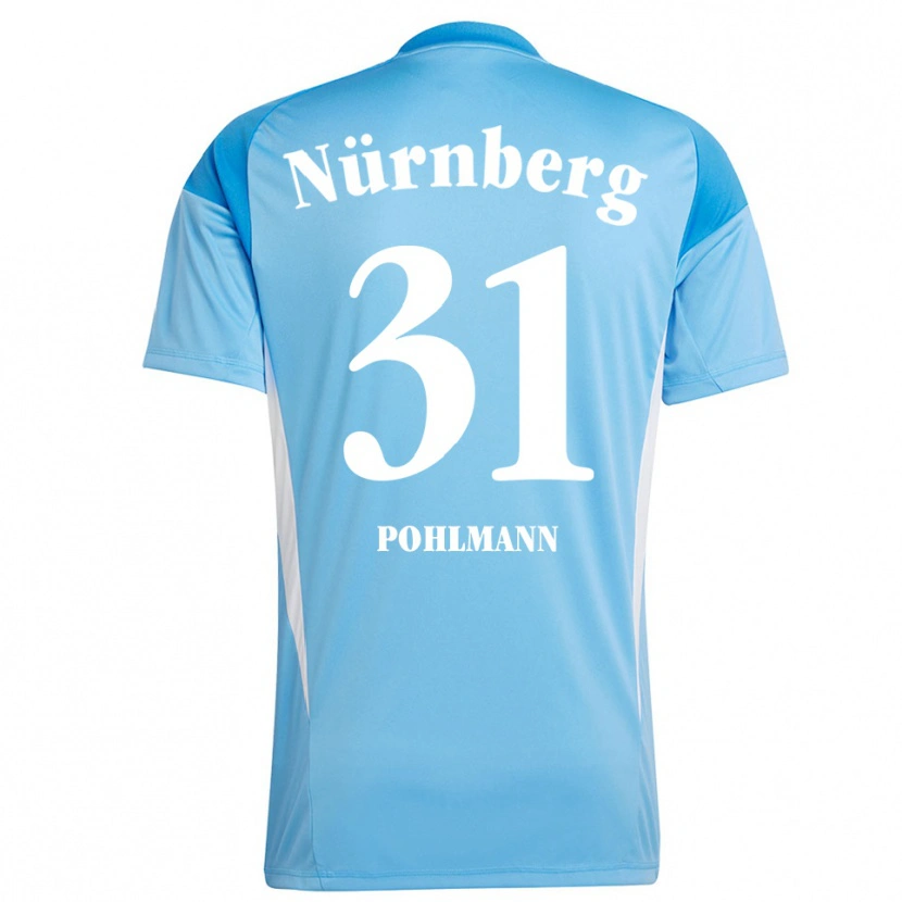 Danxen Kinder Lennart Pohlmann #31 Trikot Hellblau Weiß Torwarttrikot 2025/26 Schweiz