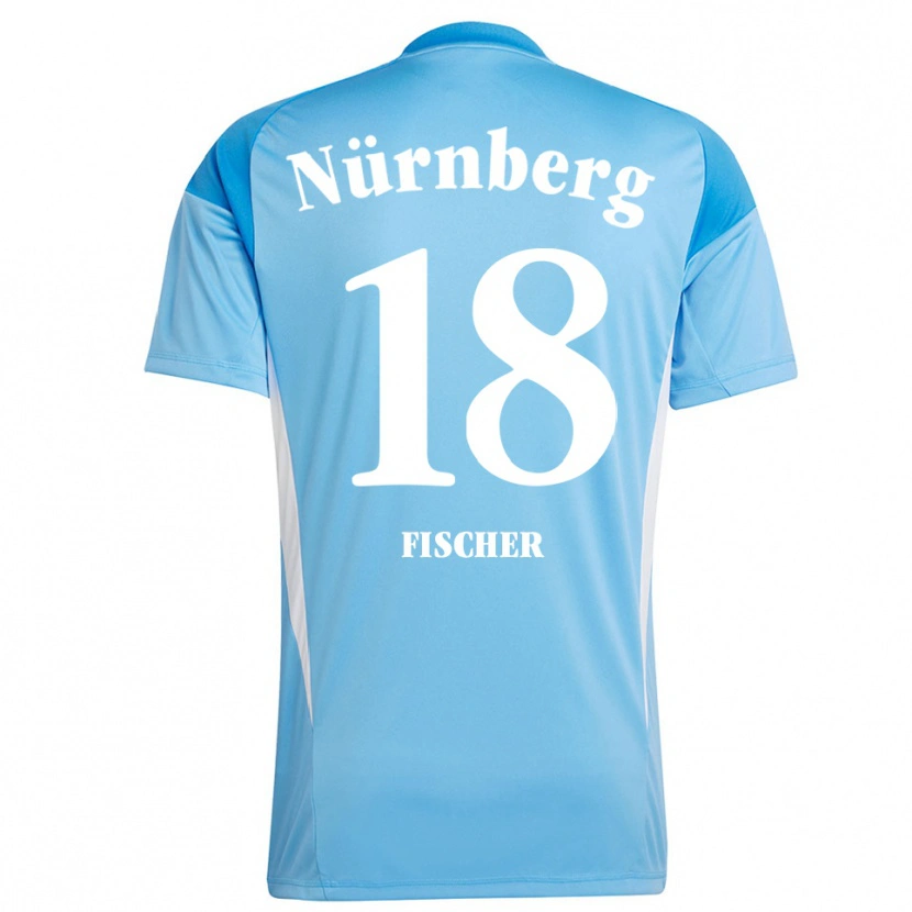 Danxen Kinder Jonas Fischer #18 Trikot Hellblau Weiß Torwarttrikot 2025/26 Schweiz