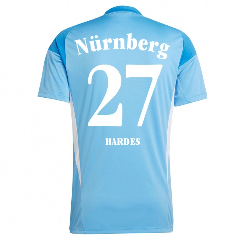Danxen Kinder Aaron Hardes #27 Trikot Hellblau Weiß Torwarttrikot 2025/26 Schweiz