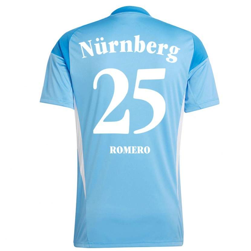 Danxen Kinder Lourdes Romero #25 Trikot Hellblau Weiß Torwarttrikot 2025/26 Schweiz