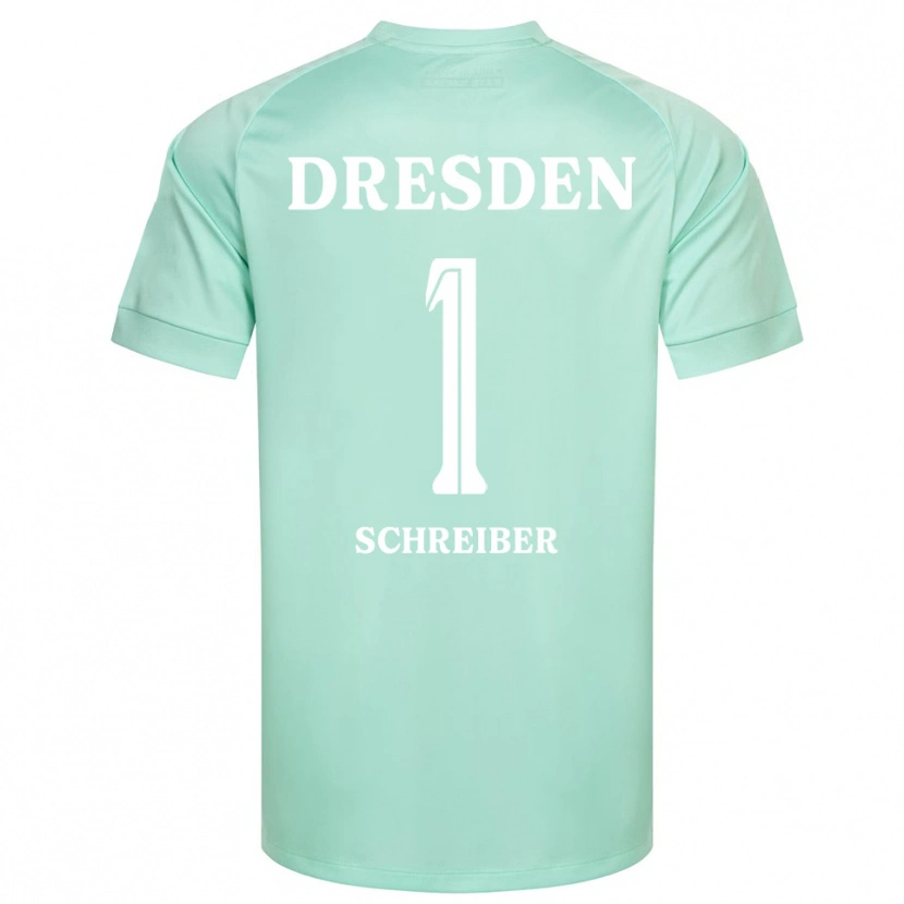 Danxen Kinder Tim Schreiber #1 Trikot Hellgrün Weiß Torwarttrikot 2025/26 Schweiz