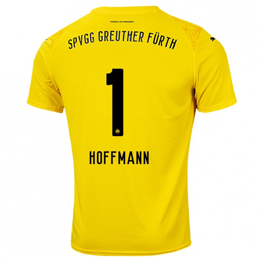 Danxen Kinder Simon Hoffmann #1 Trikot Gelb Schwarz Torwarttrikot 2025/26 Schweiz