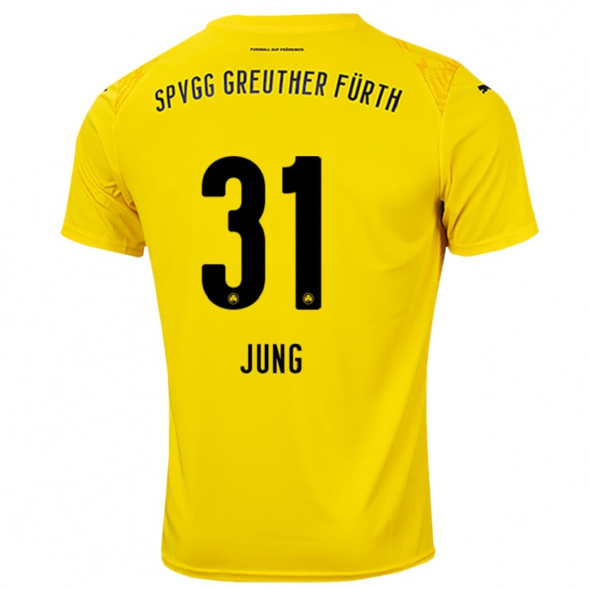 Danxen Kinder Sebastian Jung #31 Trikot Gelb Schwarz Torwarttrikot 2025/26 Schweiz