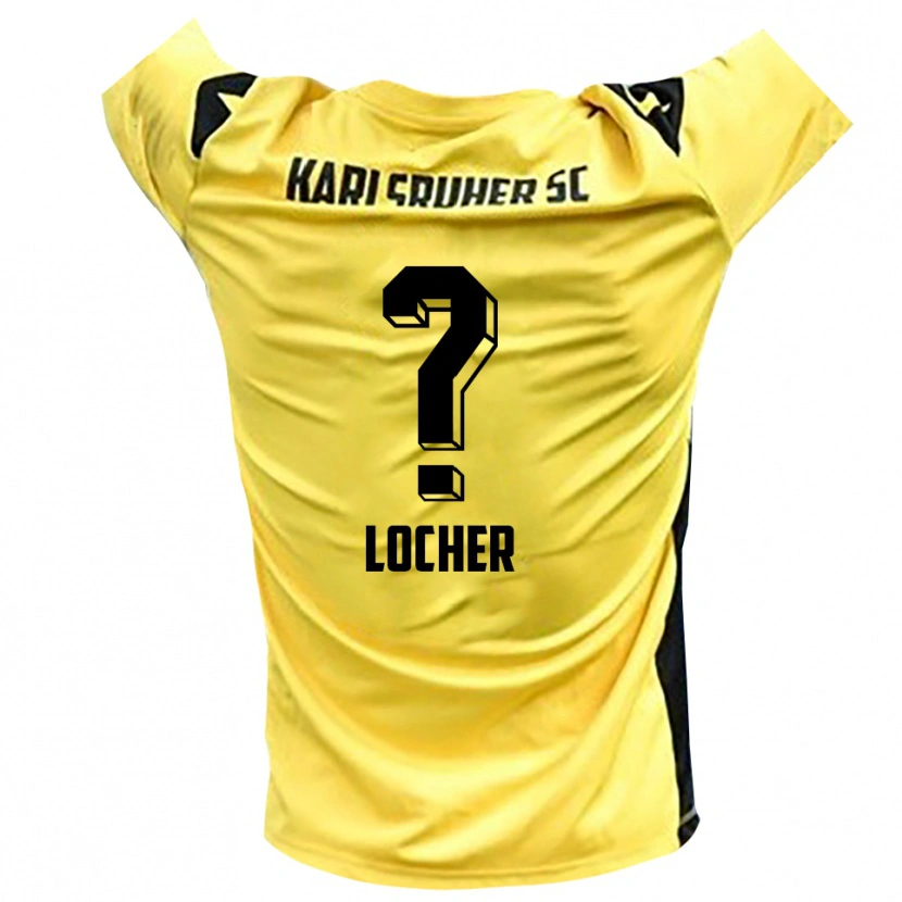 Danxen Kinder Lena Locher #0 Trikot Gelb Schwarz Torwarttrikot 2025/26 Schweiz
