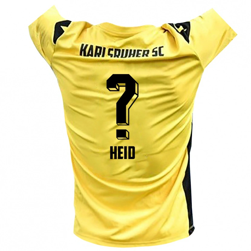 Danxen Kinder Gabriela Heid #0 Trikot Gelb Schwarz Torwarttrikot 2025/26 Schweiz