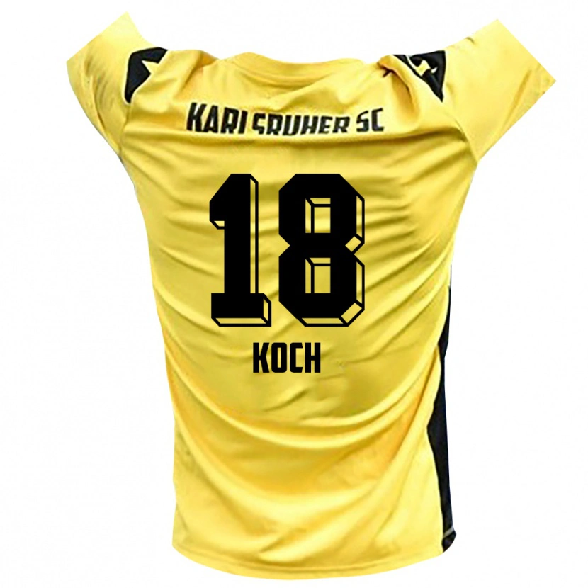 Danxen Kinder Aki Koch #18 Trikot Gelb Schwarz Torwarttrikot 2025/26 Schweiz
