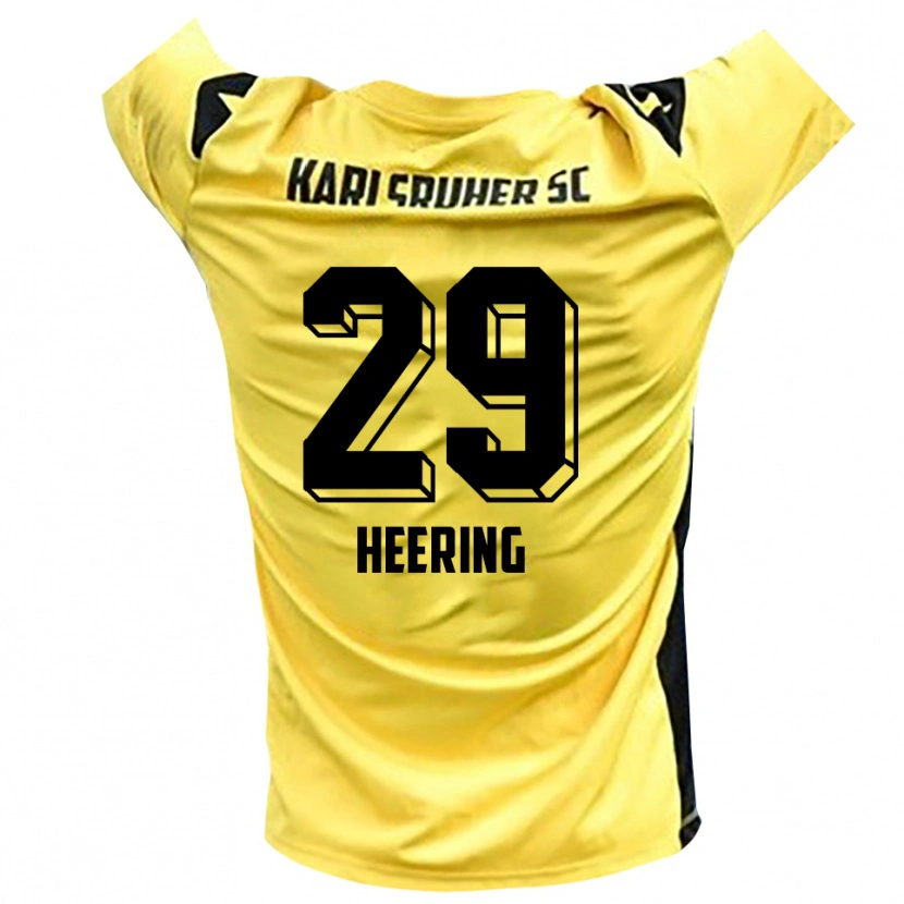 Danxen Kinder Simon Heering #29 Trikot Gelb Schwarz Torwarttrikot 2025/26 Schweiz