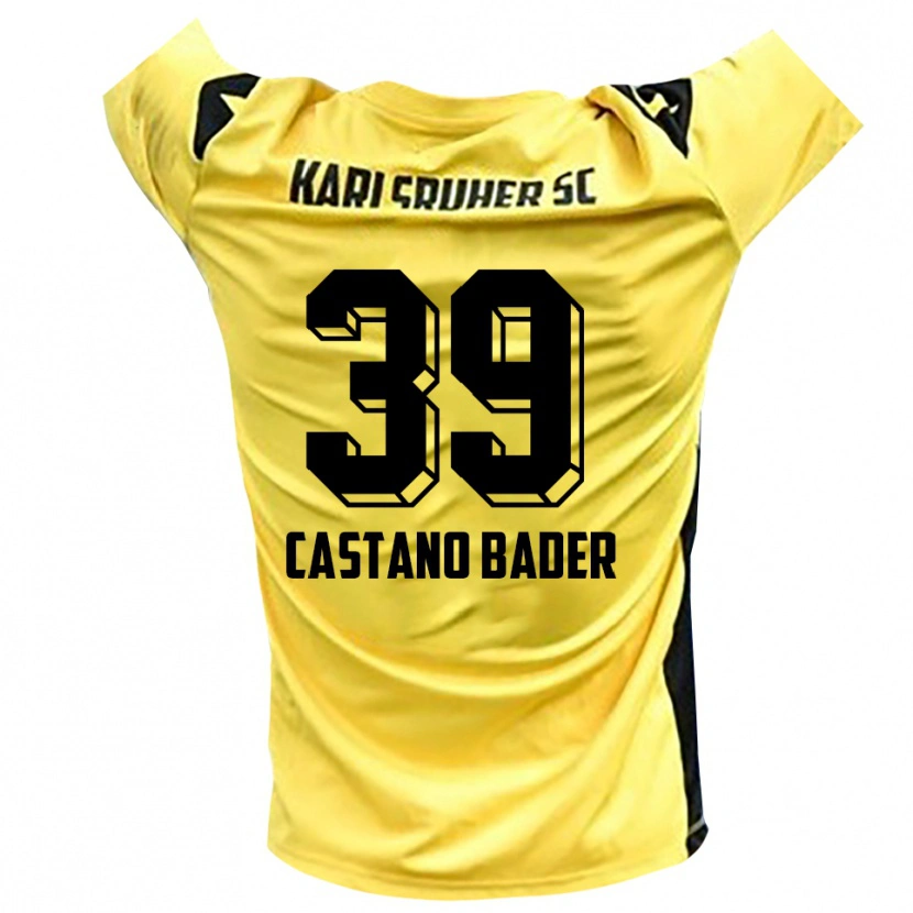 Danxen Kinder Simeon Castano Bader #39 Trikot Gelb Schwarz Torwarttrikot 2025/26 Schweiz