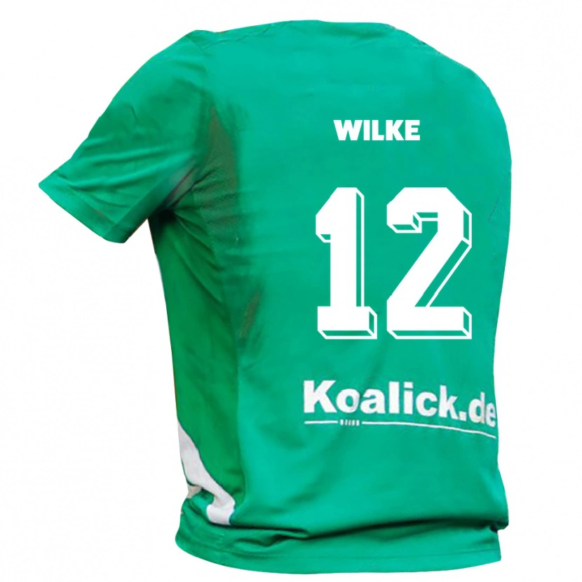Danxen Kinder Malte Wilke #12 Trikot Grün Weiß Torwarttrikot 2025/26 Schweiz