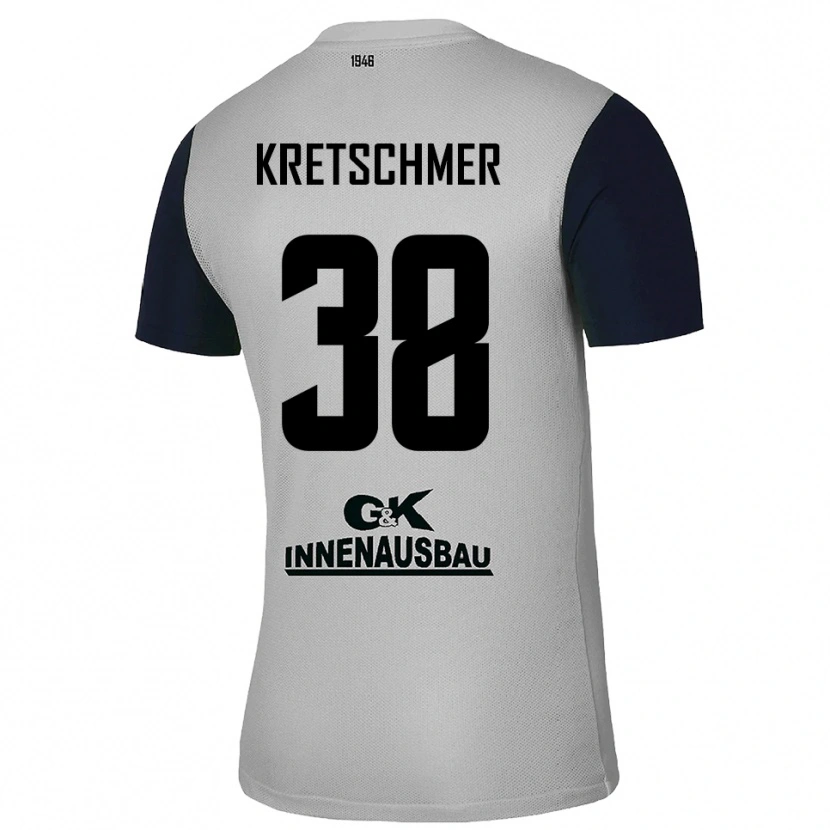 Danxen Kinder Theo Kretschmer #38 Trikot Grau Schwarz Torwarttrikot 2025/26 Schweiz