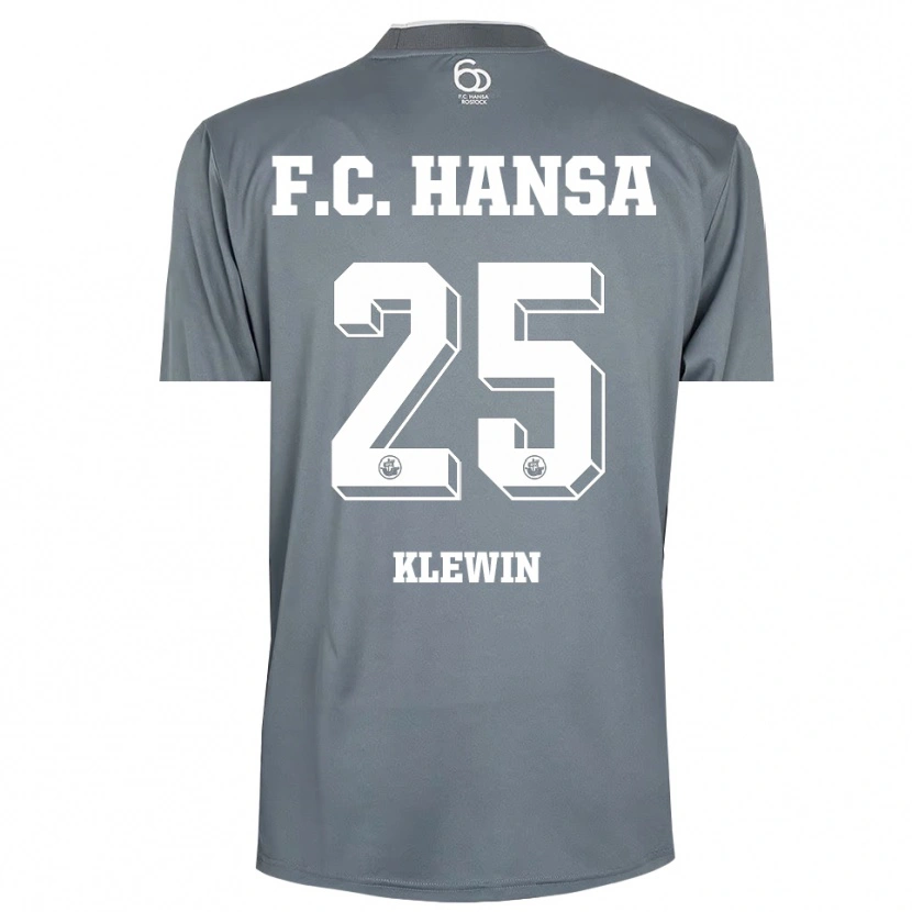 Danxen Kinder Philipp Klewin #25 Trikot Hellgrau Weiß Torwarttrikot 2025/26 Schweiz