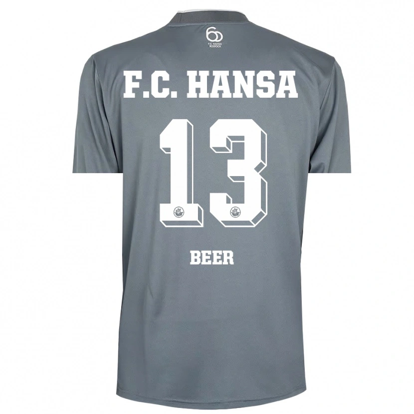Danxen Kinder Darian Beer #13 Trikot Hellgrau Weiß Torwarttrikot 2025/26 Schweiz