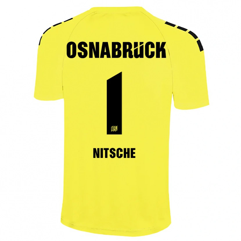 Danxen Kinder Till Nitsche #1 Trikot Gelb Schwarz Torwarttrikot 2025/26 Schweiz