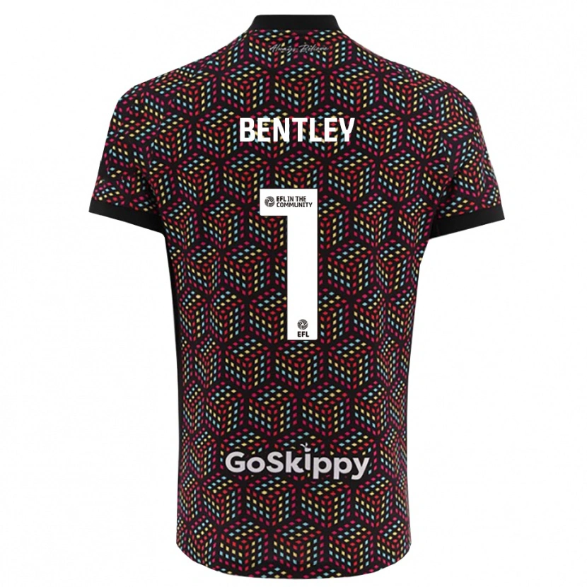 Danxen Kinder Fran Bentley #1 Trikot Schwarz Weiß Torwarttrikot 2025/26 Schweiz