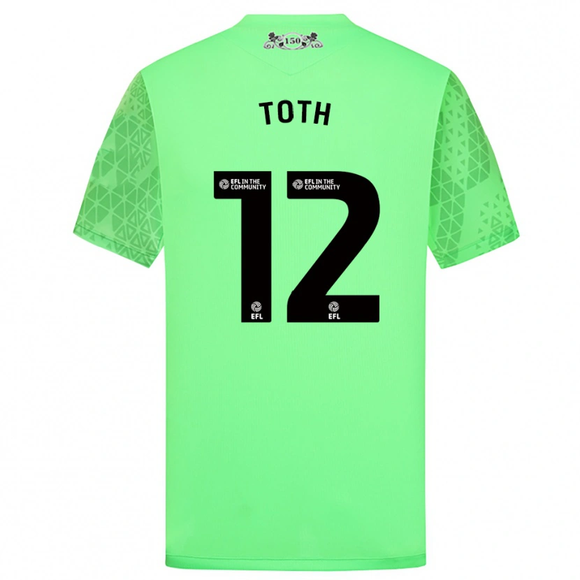 Danxen Kinder Balázs Tóth #12 Trikot Leuchtgrün Torwarttrikot 2025/26 Schweiz