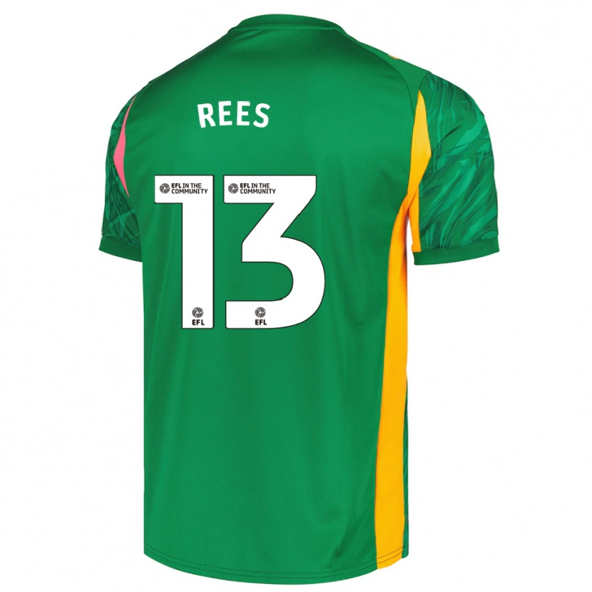 Danxen Kinder Harvey Rees #13 Trikot Grün Pink Torwarttrikot 2025/26 Schweiz