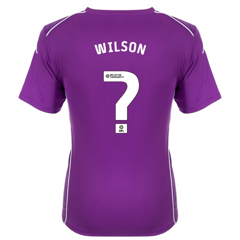 Danxen Kinder George Wilson #0 Trikot Violett Weiß Torwarttrikot 2025/26 Schweiz