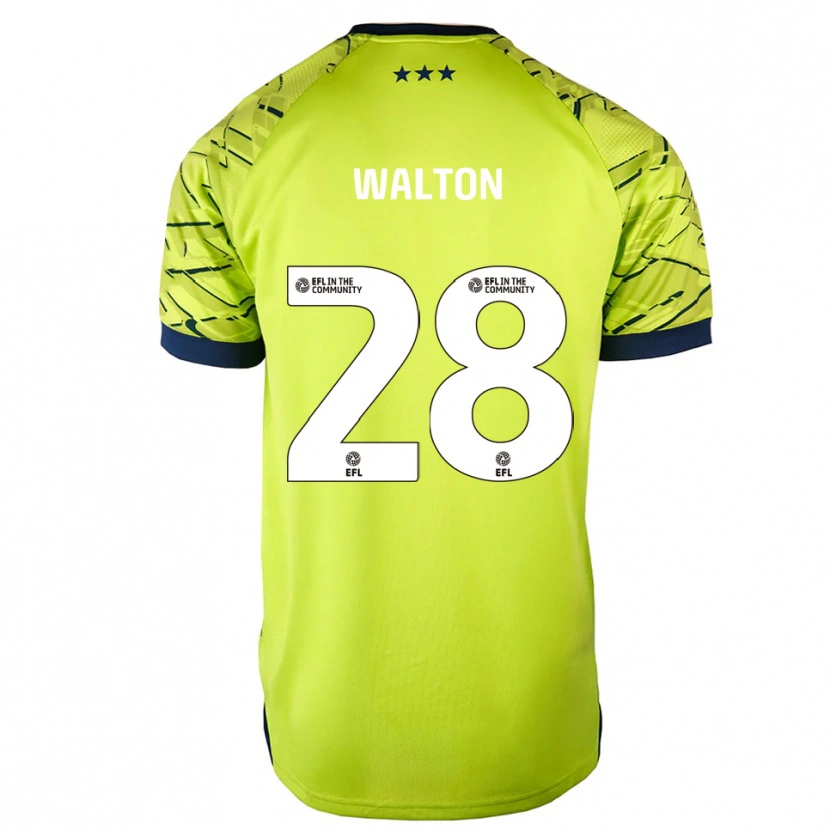 Danxen Kinder Christian Walton #28 Trikot Grün Gelb Torwarttrikot 2025/26 Schweiz