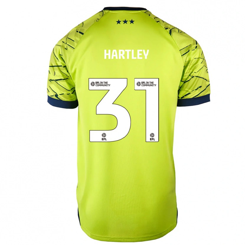 Danxen Kinder Laura Hartley #31 Trikot Grün Gelb Torwarttrikot 2025/26 Schweiz