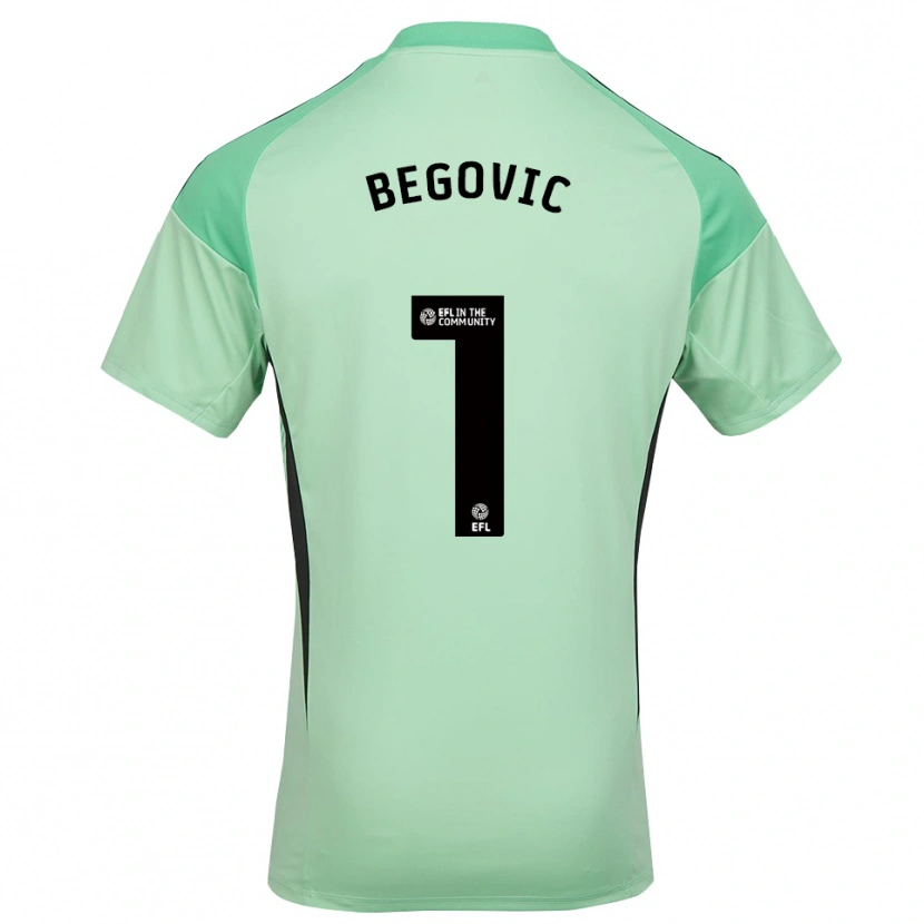 Danxen Kinder Asmir Begovic #1 Trikot Hellgrün Schwarz Torwarttrikot 2025/26 Schweiz