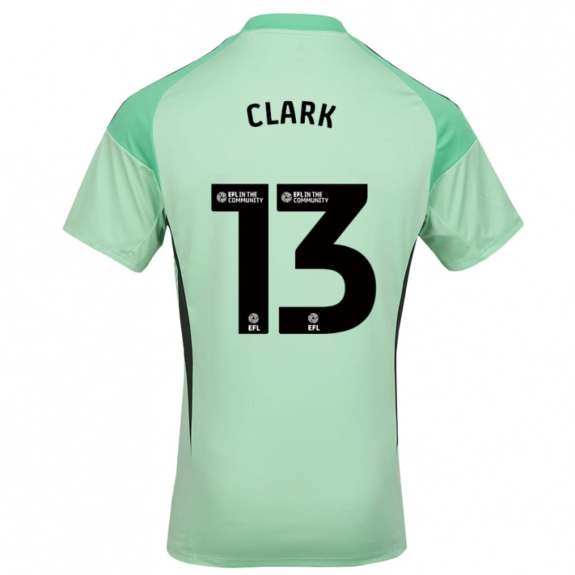 Danxen Kinder Olivia Clark #13 Trikot Hellgrün Schwarz Torwarttrikot 2025/26 Schweiz