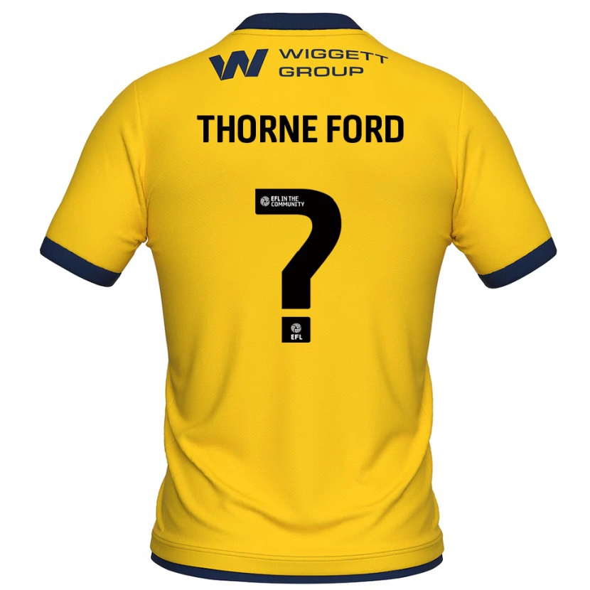 Danxen Kinder Evie Thorne Ford #0 Trikot Gelb Schwarz Torwarttrikot 2025/26 Schweiz
