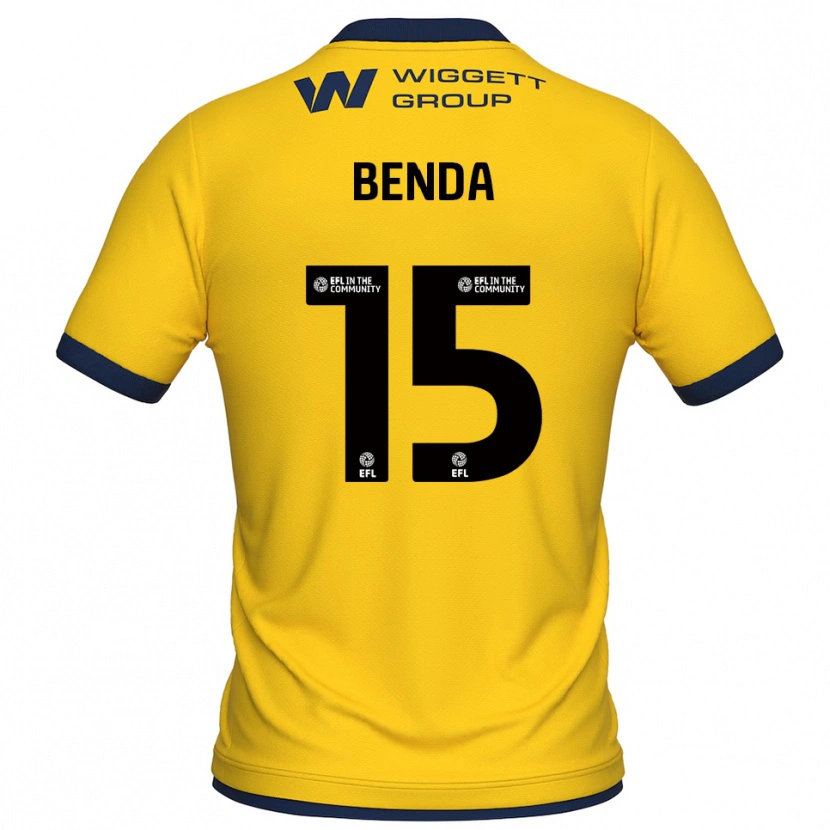 Danxen Kinder Steven Benda #15 Trikot Gelb Schwarz Torwarttrikot 2025/26 Schweiz