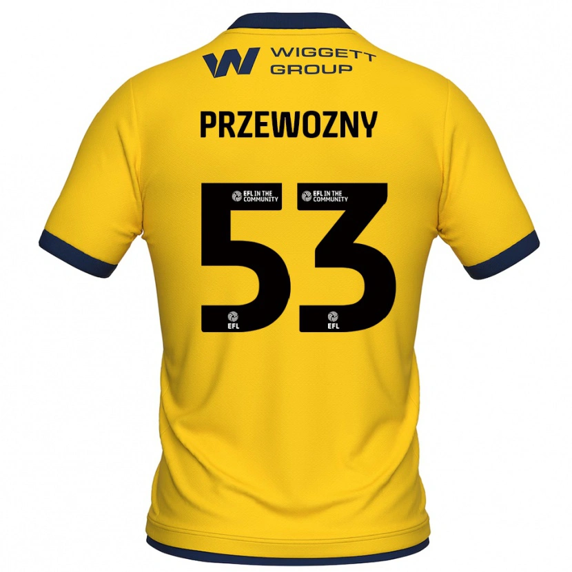 Danxen Kinder Jakub Przewozny #53 Trikot Gelb Schwarz Torwarttrikot 2025/26 Schweiz