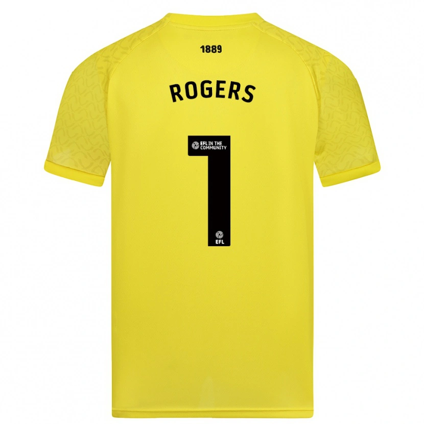 Danxen Kinder Sian Rogers #1 Trikot Gelb Schwarz Torwarttrikot 2025/26 Schweiz