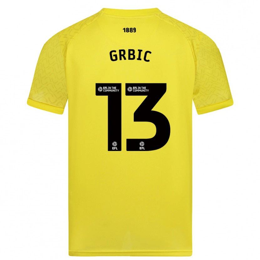 Danxen Kinder Ivo Grbic #13 Trikot Gelb Schwarz Torwarttrikot 2025/26 Schweiz