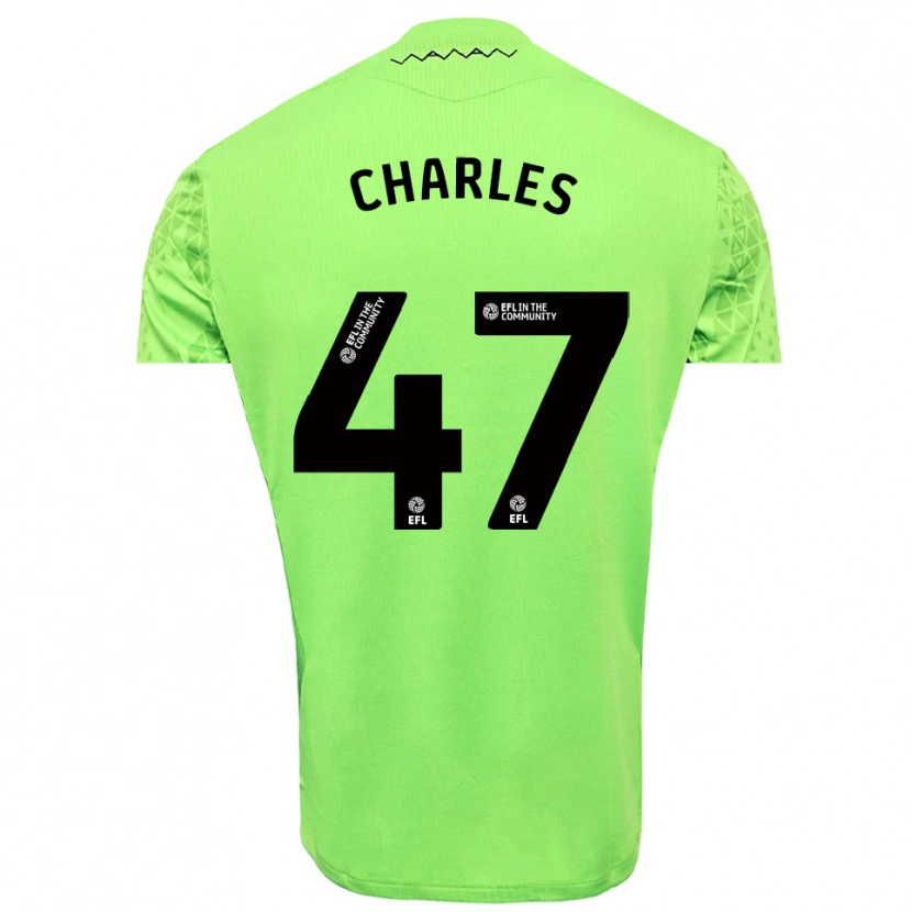 Danxen Kinder Pierce Charles #47 Trikot Limettengrün Schwarz Torwarttrikot 2025/26 Schweiz