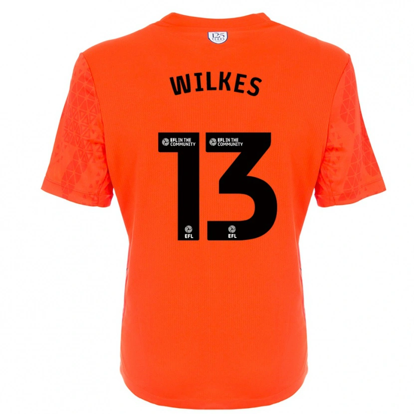 Danxen Kinder Liam Wilkes #13 Trikot Orange Schwarz Torwarttrikot 2025/26 Schweiz