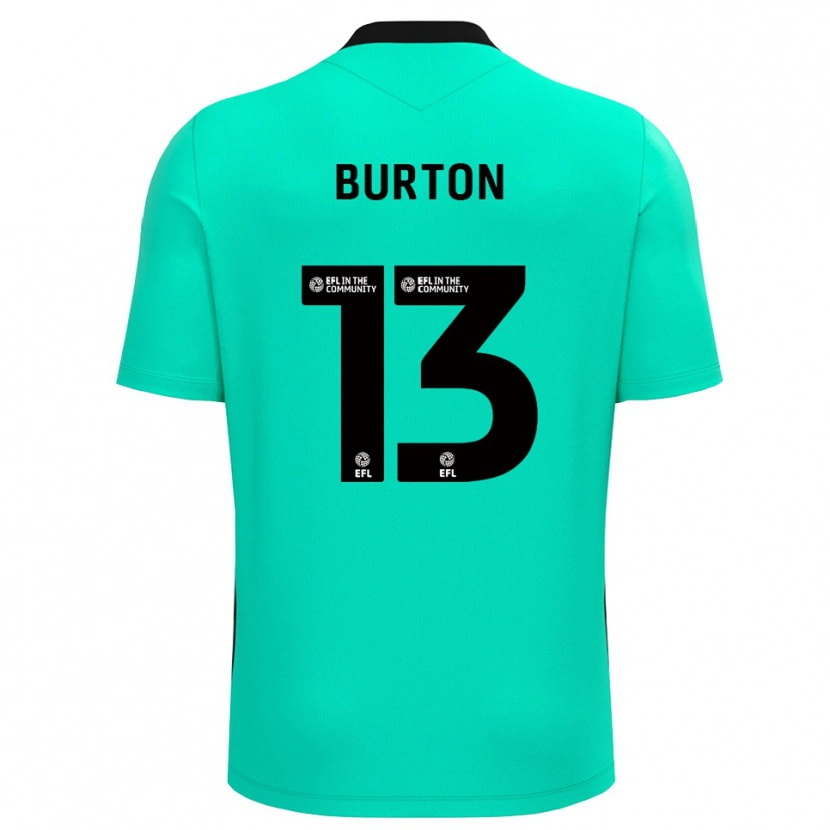Danxen Kinder Callum Burton #13 Trikot Mittel Türkis Torwarttrikot 2025/26 Schweiz