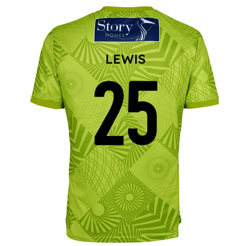 Danxen Kinder Harry Lewis #25 Trikot Gelb Grün Torwarttrikot 2025/26 Schweiz