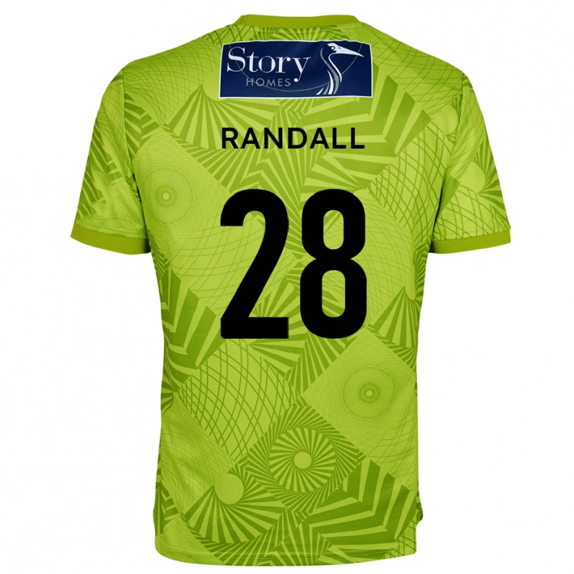 Danxen Kinder Thomas Randall #28 Trikot Gelb Grün Torwarttrikot 2025/26 Schweiz